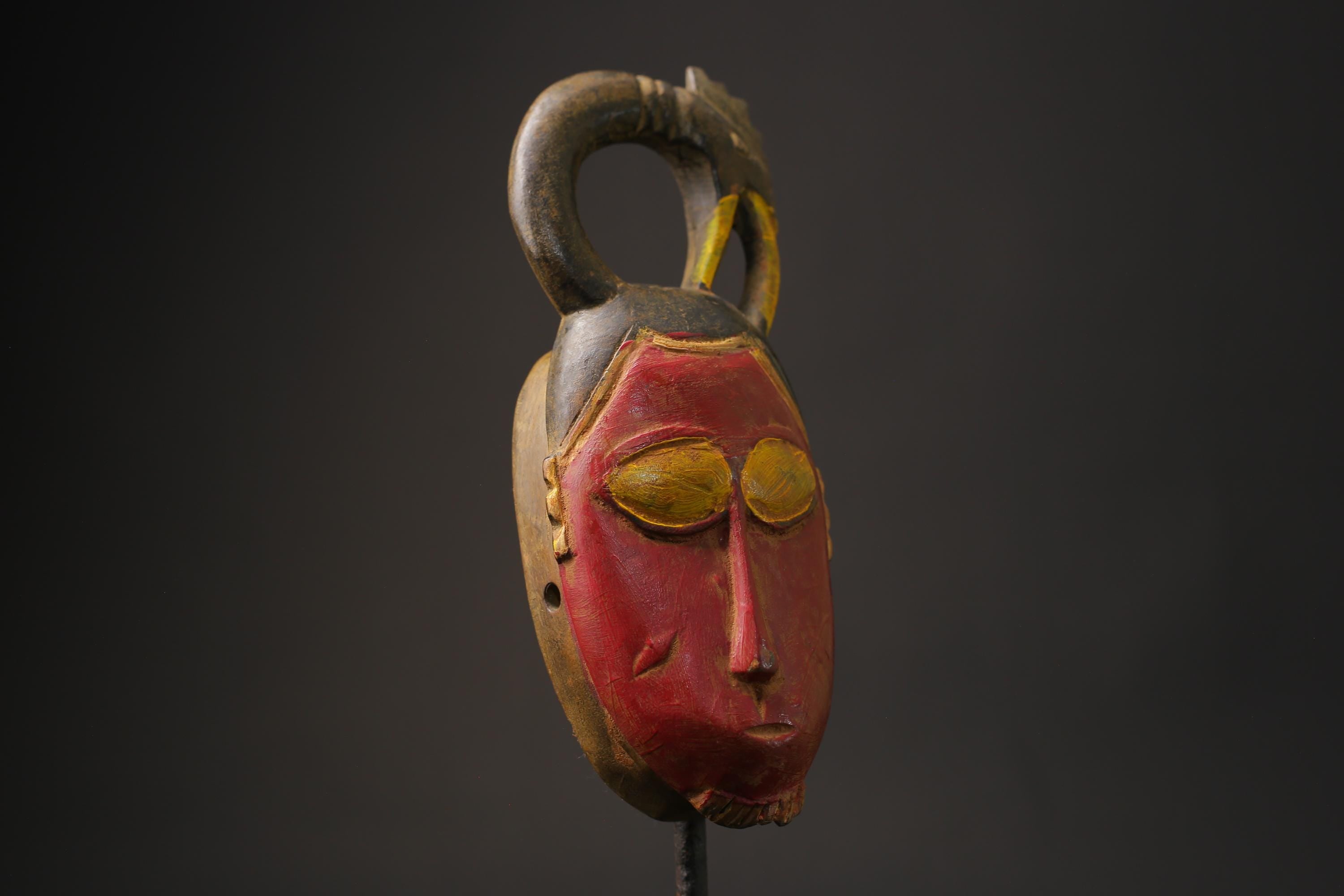 African wood mask antiques Tribal African Art Face Guro Mask Handmade Masks for wall-8620