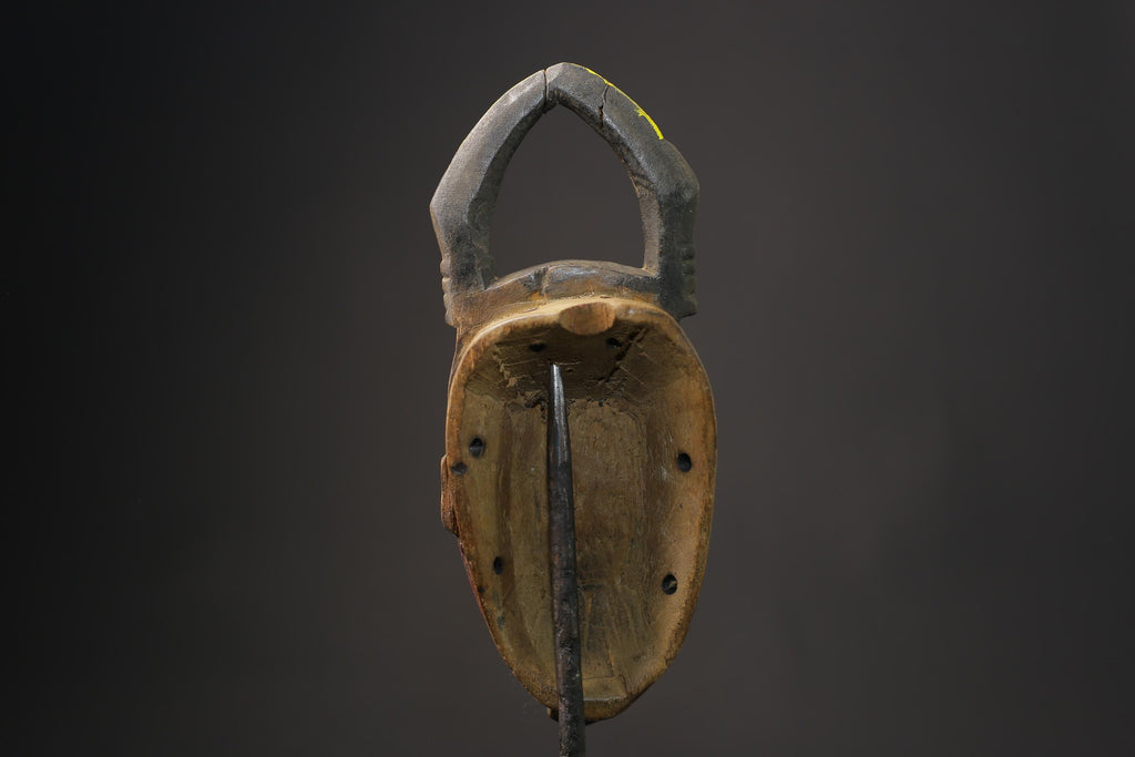 African wood mask antiques Tribal African Art Face Mask African Guro Baule Masks for wall-8622