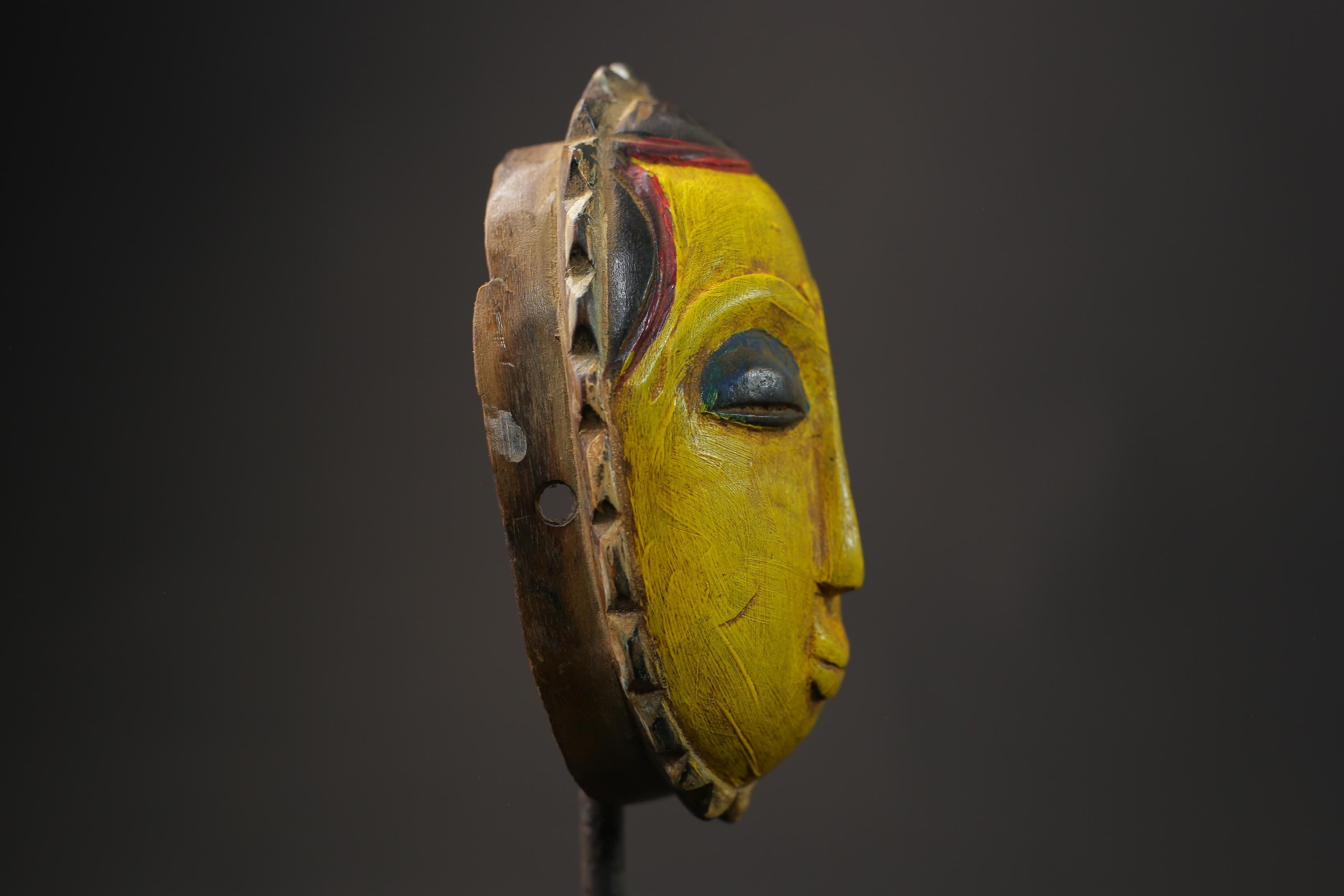 African wood mask antiques Tribal African Art Face Guro Mask Handmade Masks for wall-8623
