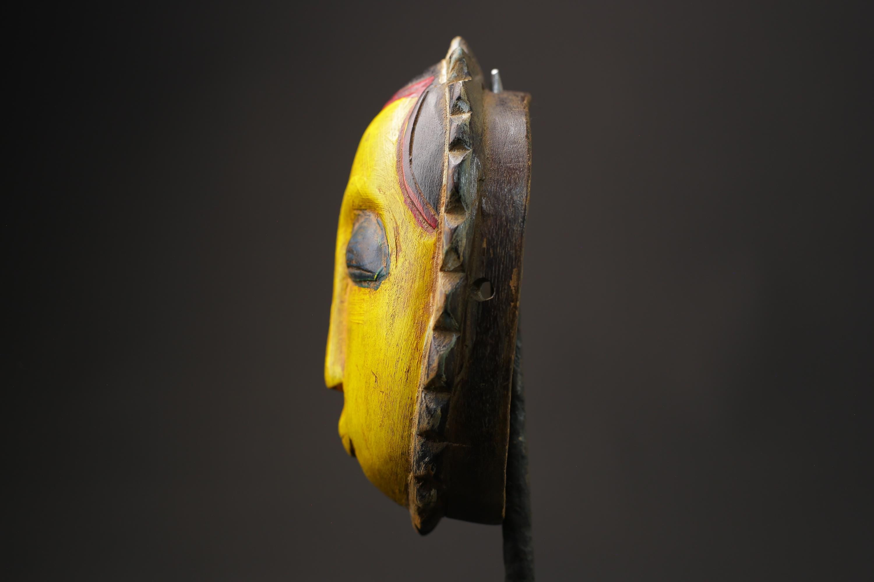 African wood mask antiques Tribal African Art Face Guro Mask Handmade Masks for wall-8623