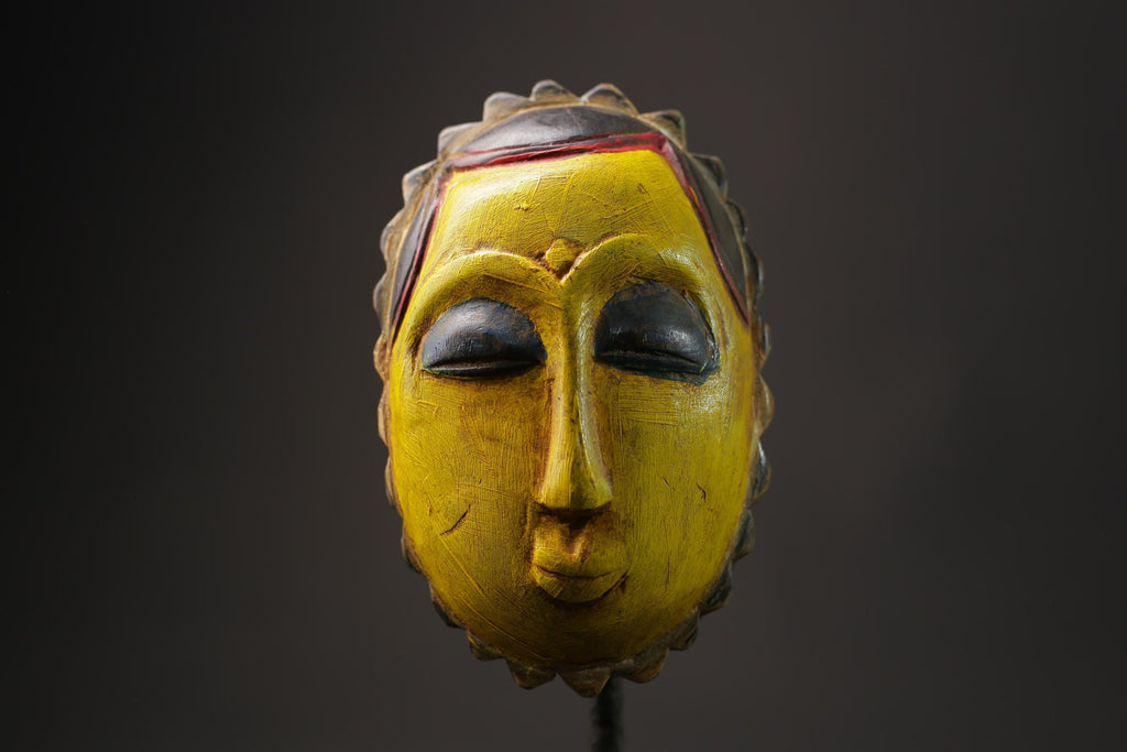 African wood mask antiques Tribal African Art Face Guro Mask Handmade Masks for wall-8623