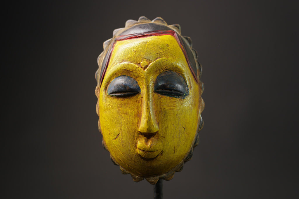 African wood mask antiques Tribal African Art Face Guro Mask Handmade Masks for wall-8623