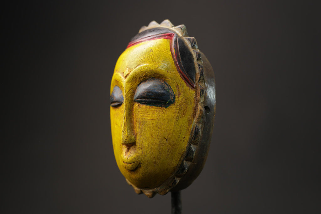 African wood mask antiques Tribal African Art Face Guro Mask Handmade Masks for wall-8623