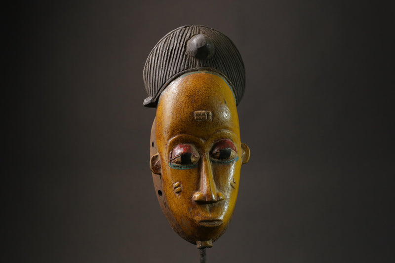 African wood mask Baule Antique Wall Hanging Primitive Collectibles Home-G2756