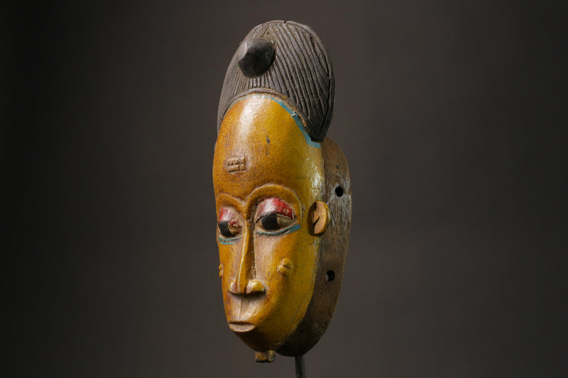 African wood mask Baule Antique Wall Hanging Primitive Collectibles Home-G2756