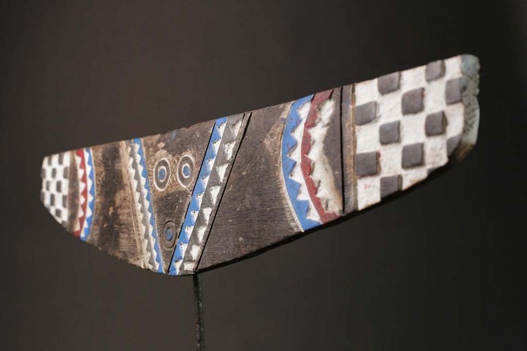African wood mask antiques Carved Vintage Wall Hanging Bedu plank Masks for wall-G1105