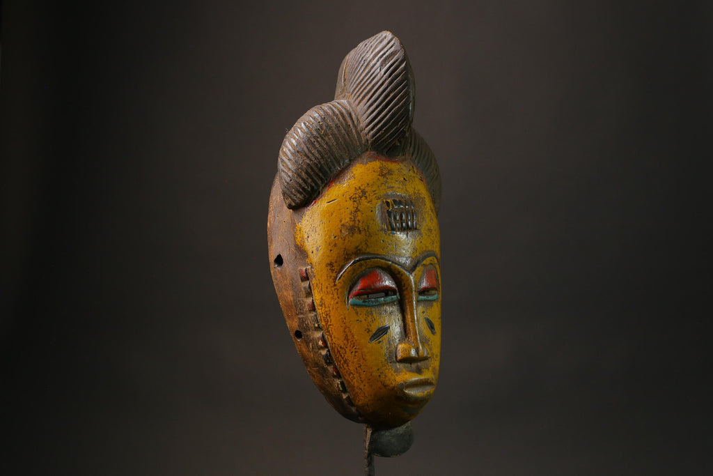 African mask African real figure vintage African masks for wall Vintage Guro-8787