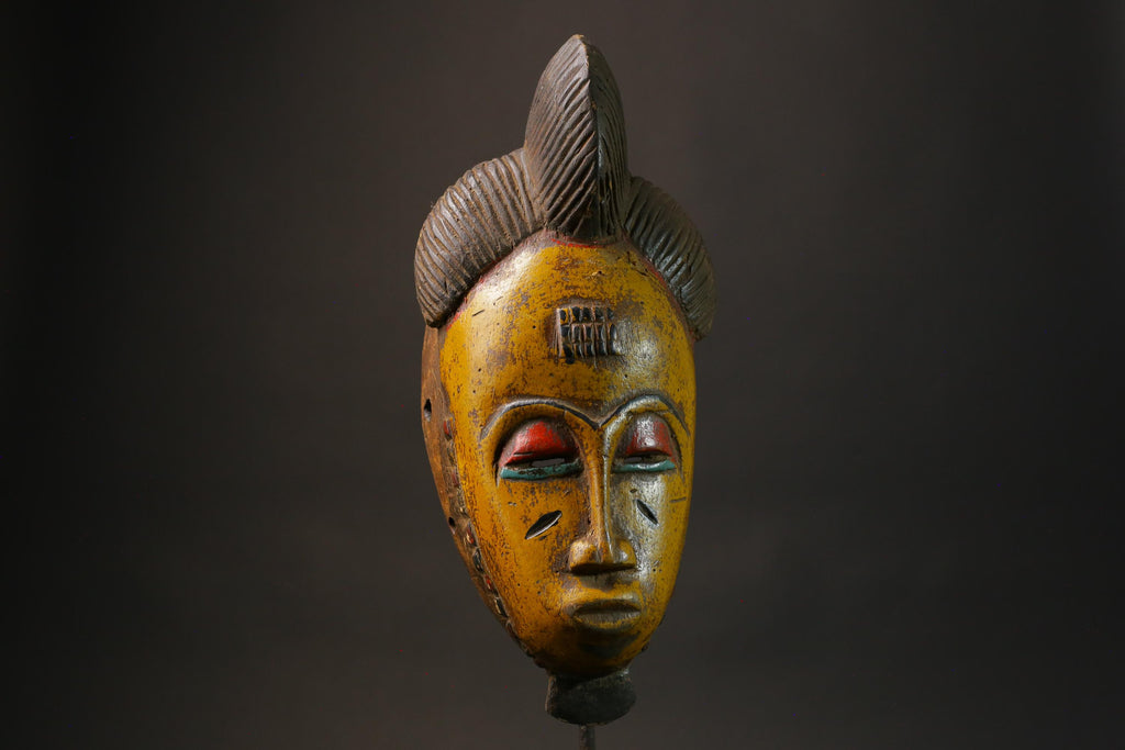African mask African real figure vintage African masks for wall Vintage Guro-8787