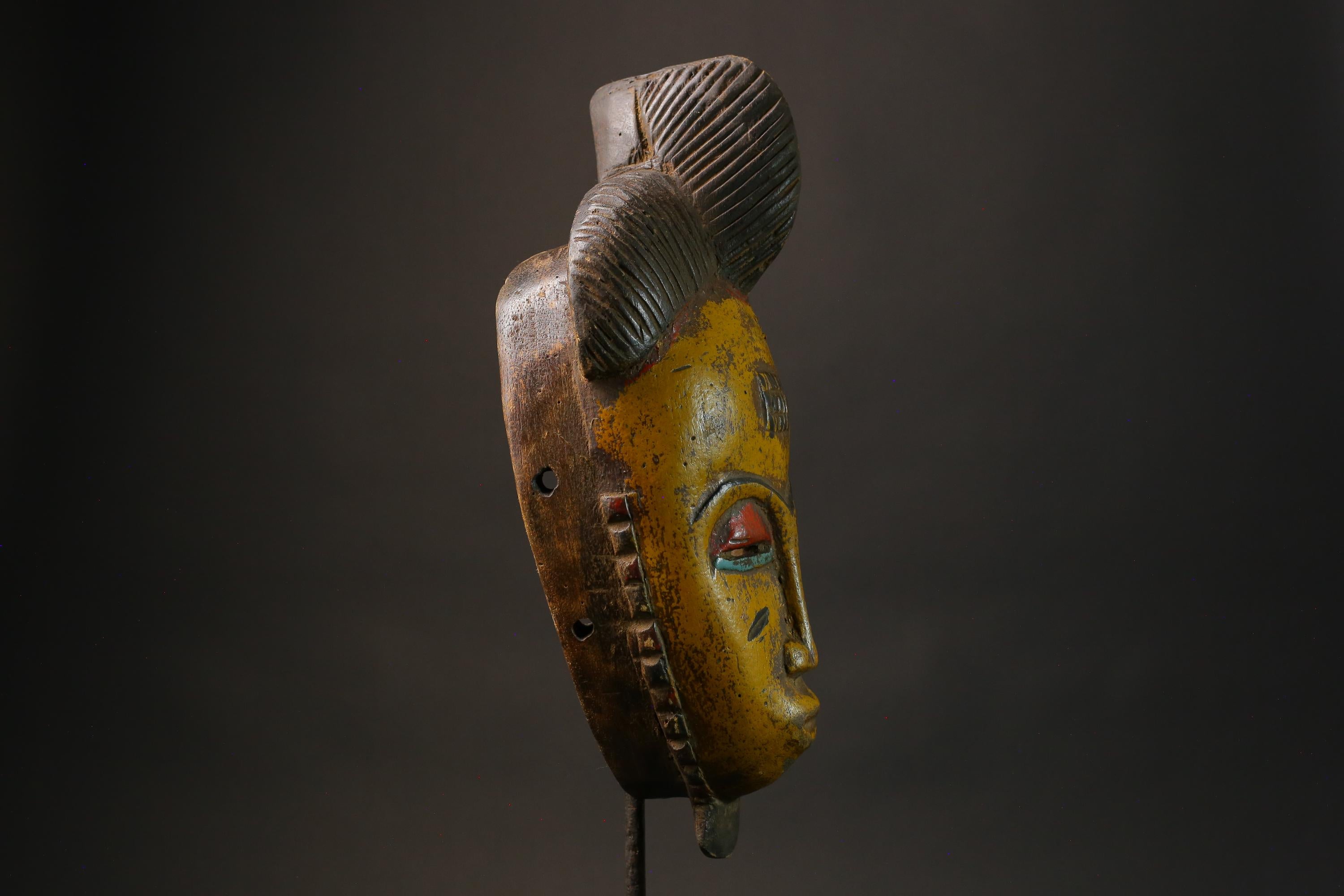 African mask African real figure vintage African masks for wall Vintage Guro-8787