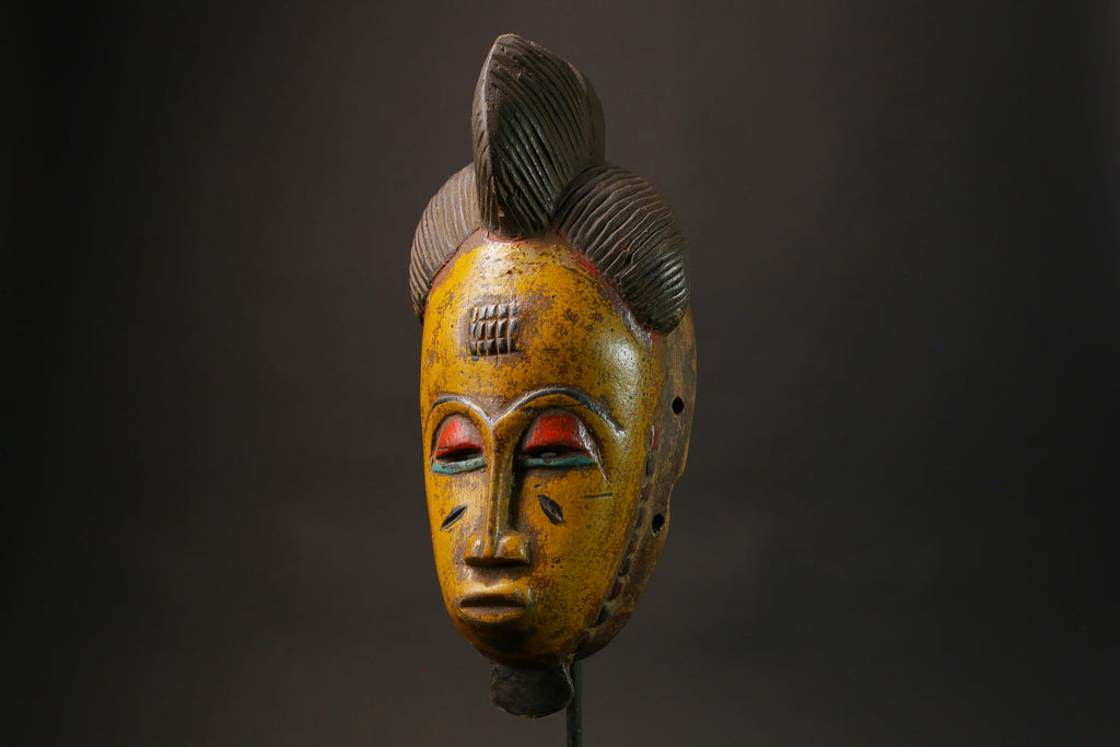 African mask African real figure vintage African masks for wall Vintage Guro-8787