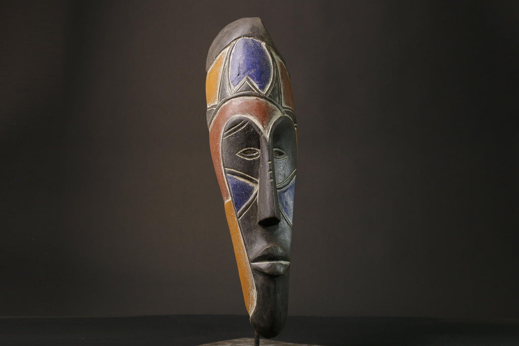 African mask African real figure vintage African masks for wall Masks Fang -5898