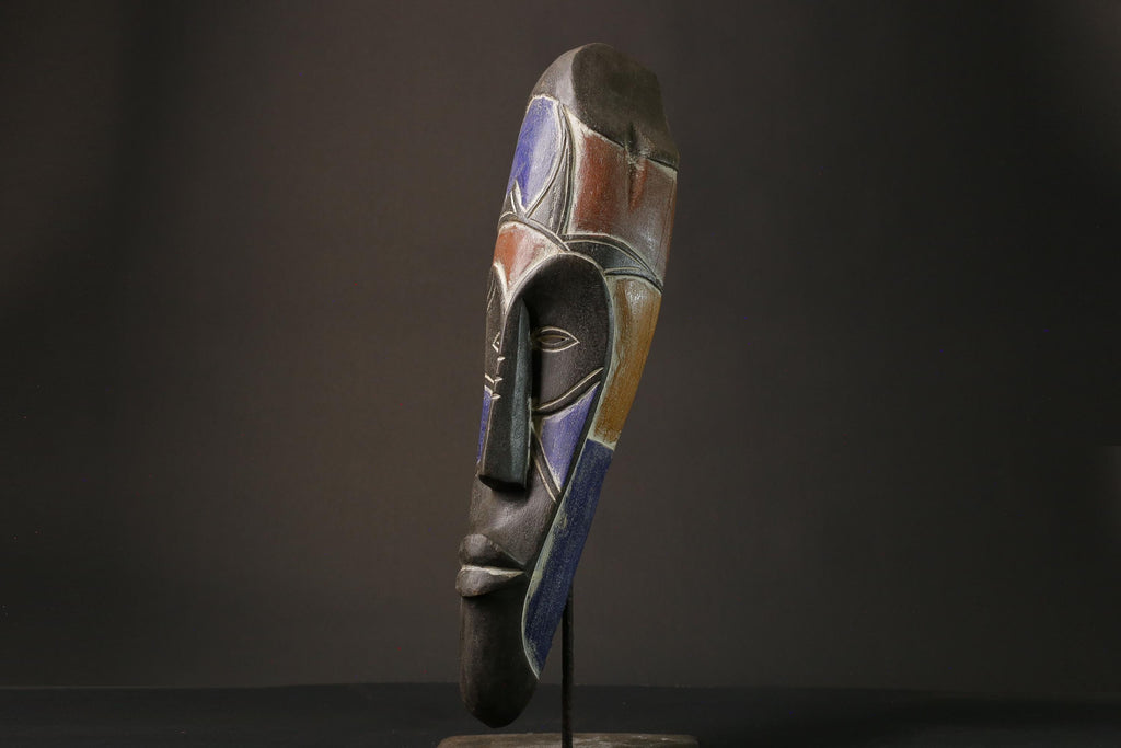 African mask African real figure vintage African masks for wall Masks Fang -5898