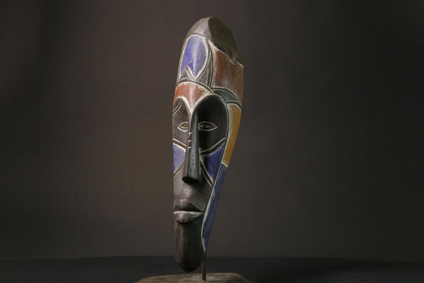 African mask African real figure vintage African masks for wall Masks Fang -5898