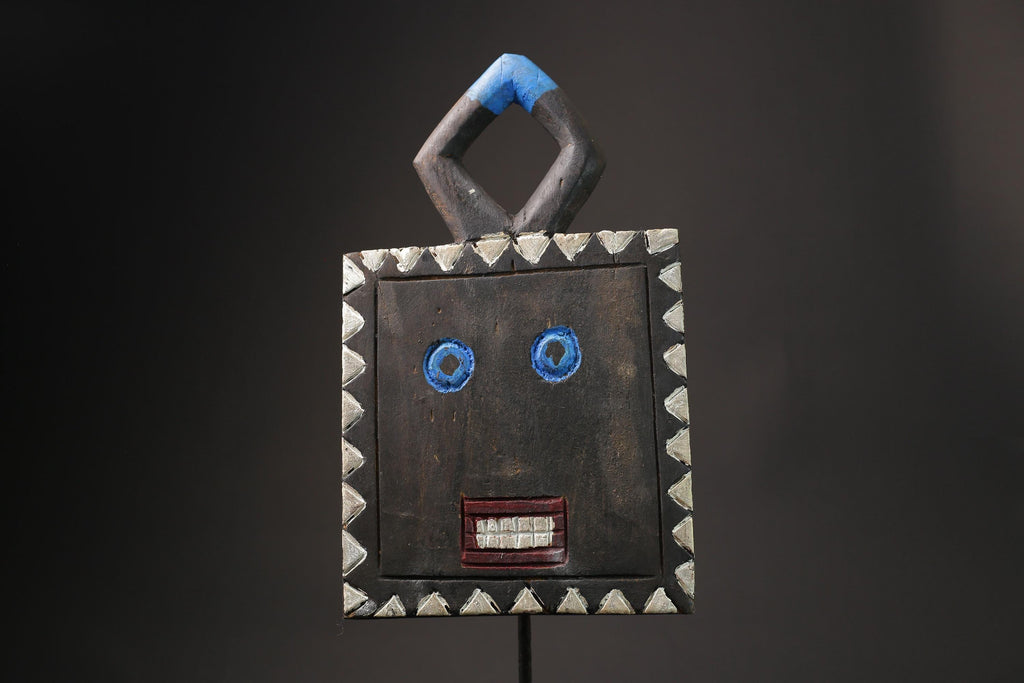 African Wood Masks Hanging Art African Masks Antiques Traditional GOLI Guru Masks for wall-9874