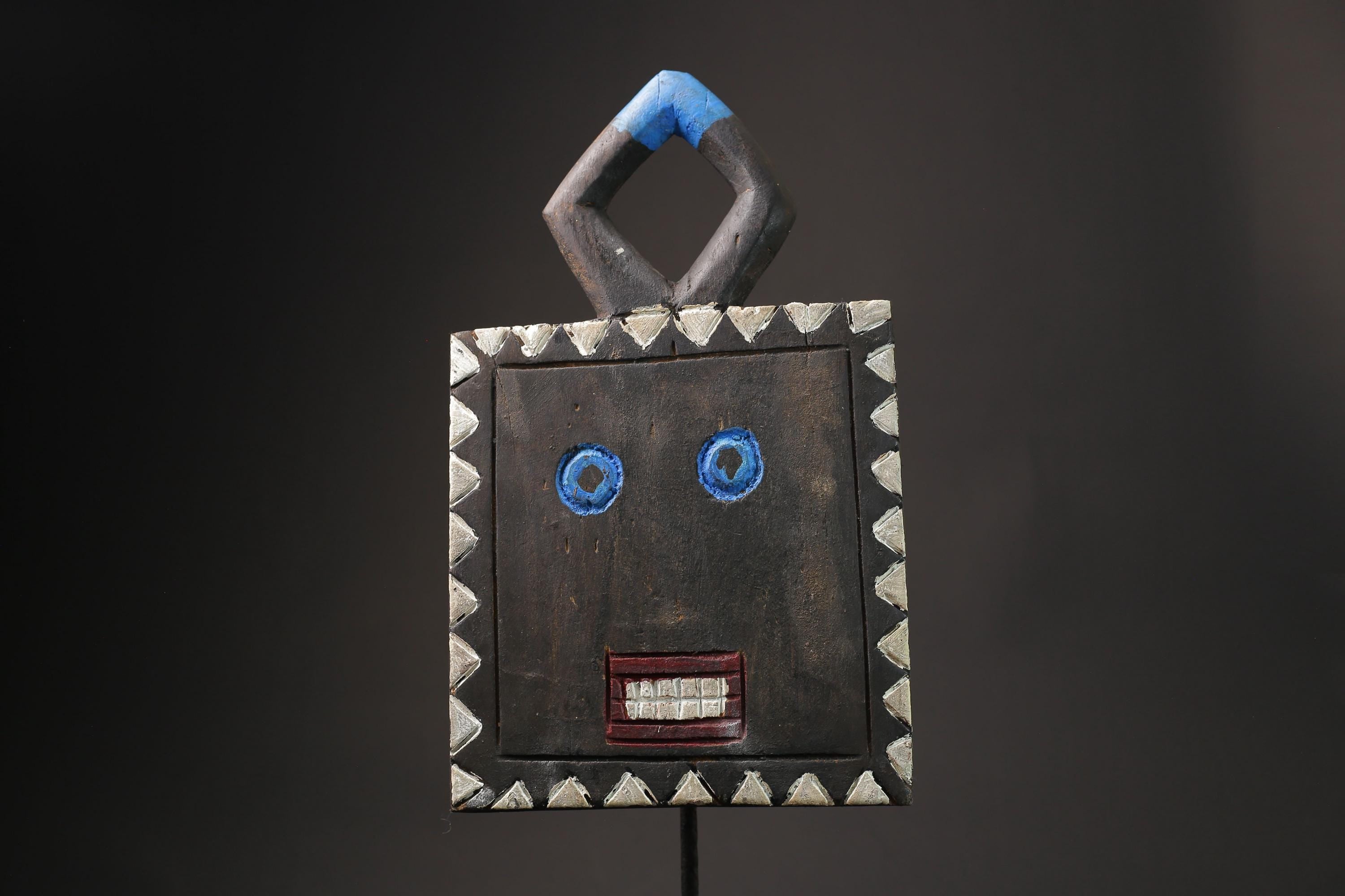 African Wood Masks Hanging Art African Masks Antiques Traditional GOLI Guru Masks for wall-9874