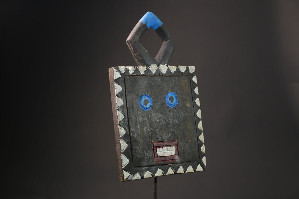 African Wood Masks Hanging Art African Masks Antiques Traditional GOLI Guru Masks for wall-9874