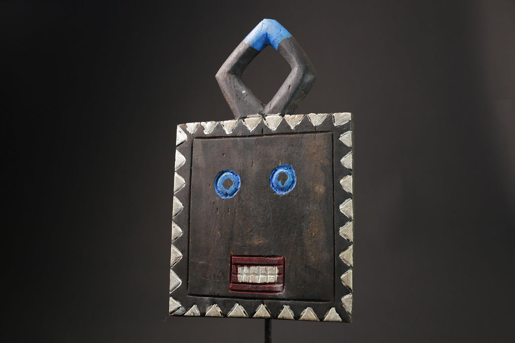 African Wood Masks Hanging Art African Masks Antiques Traditional GOLI Guru Masks for wall-9874