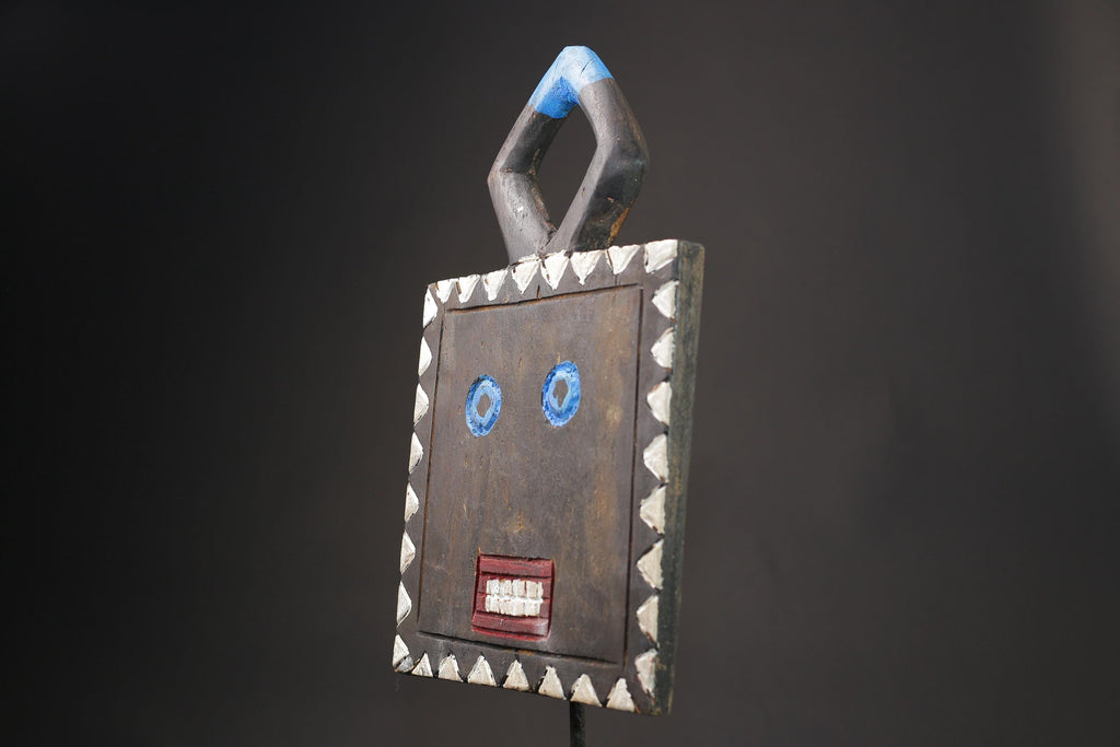 African Wood Masks Hanging Art African Masks Antiques Traditional GOLI Guru Masks for wall-9874