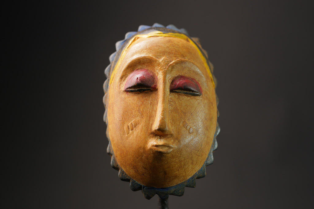 African wood mask antiques mask guro tribe masks antiques wall decor-8633