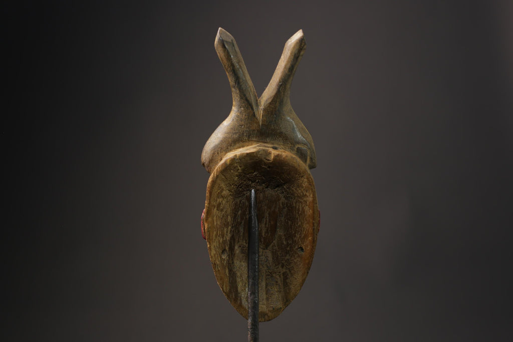 African wood mask antiques Guro Mask Handmade African Masks Wall Hanging -8632