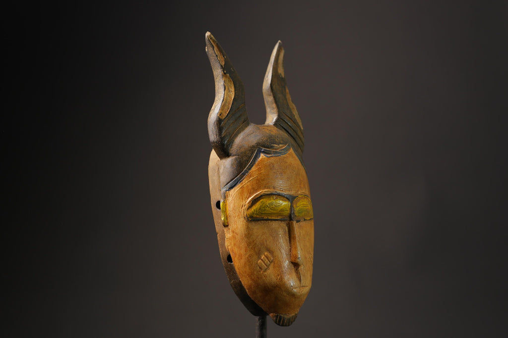 African wood mask antiques Guro Mask Wood Carved Mask wall hanging Masks for wall -8631