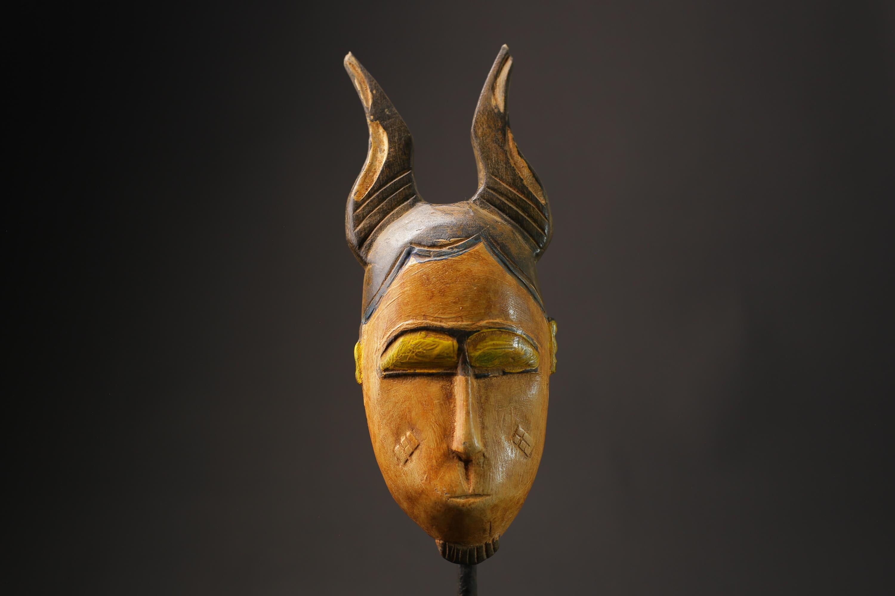 African wood mask antiques Guro Mask Wood Carved Mask wall hanging Masks for wall -8631