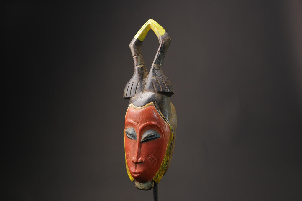 African wood mask antiques Guro African Mask Carved Wood Masks for wall-8626