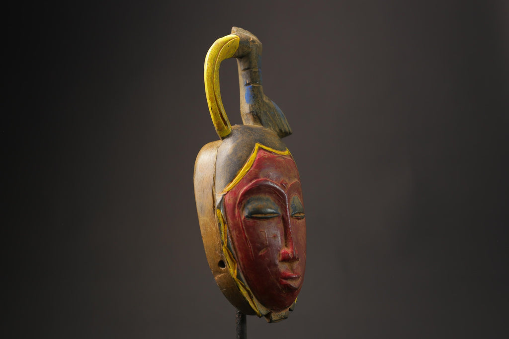 African wood mask antiques Guro Mask Wood Carved Dense Wood Masks for wall-8629