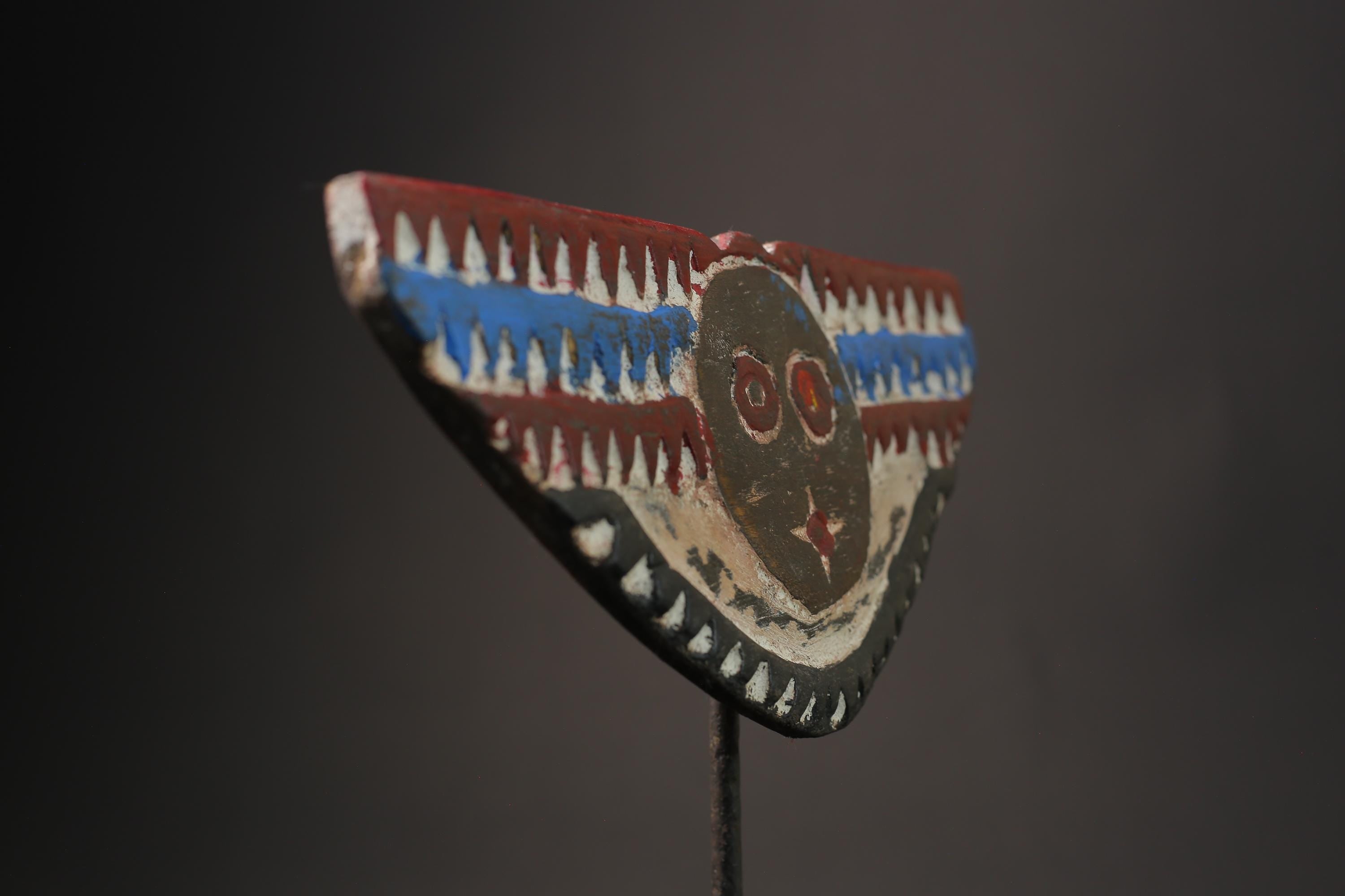 African wood mask antiques African Wall Decor Plank Mask Handmade vintage Masks for wall-9899