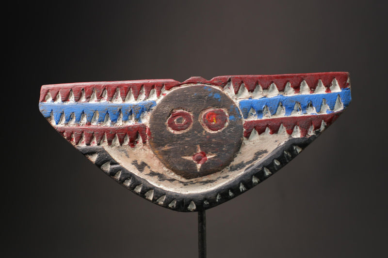 African wood mask antiques African Wall Decor Plank Mask Handmade vintage Masks for wall-9899