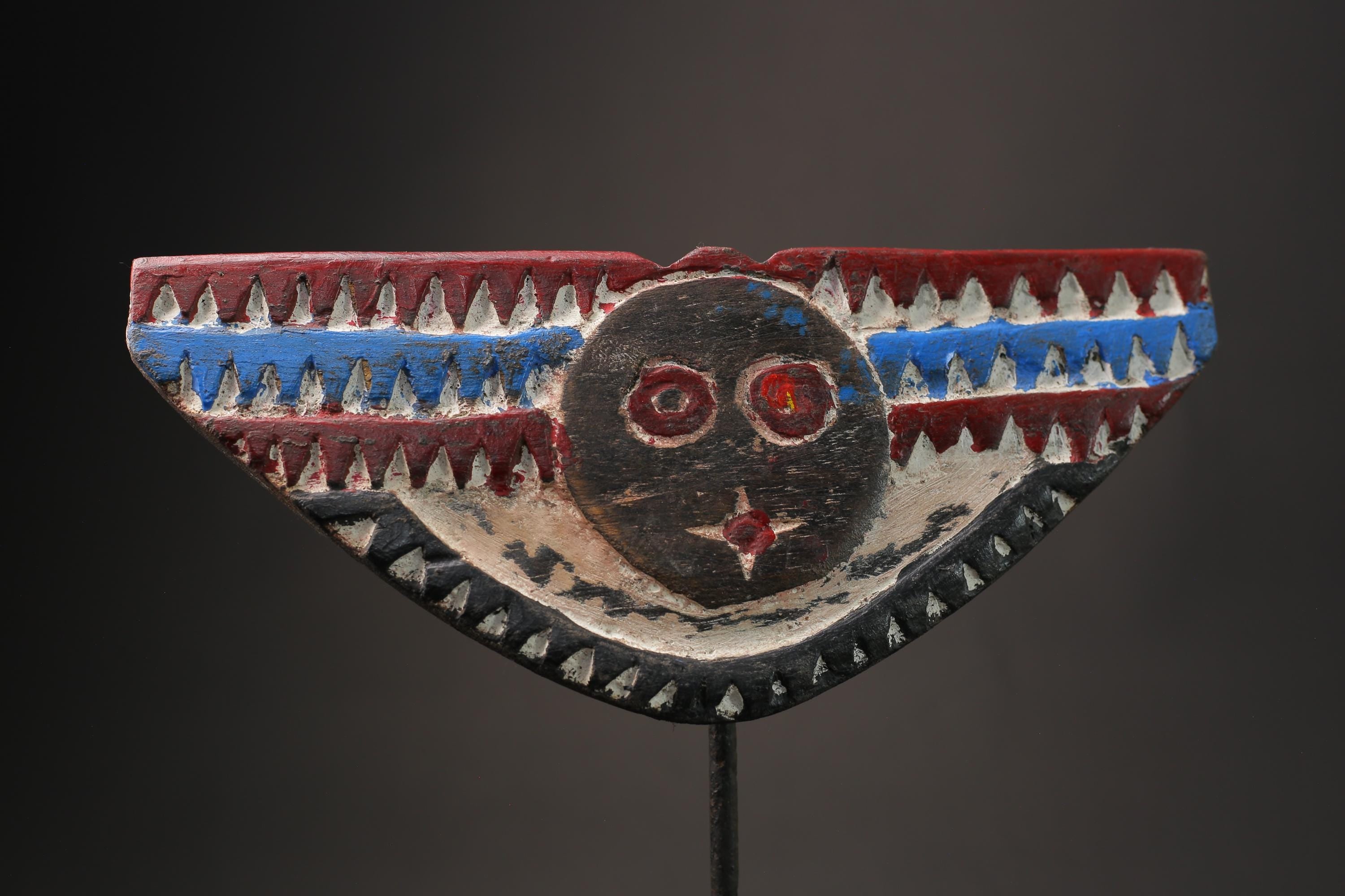 African wood mask antiques African Wall Decor Plank Mask Handmade vintage Masks for wall-9899