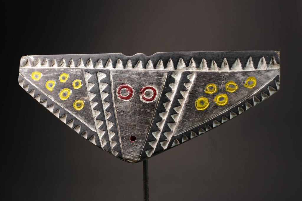 African wood mask antiques Wall Hanging Hand Carved Wooden Bedu mask Plank Masks for wall-9901