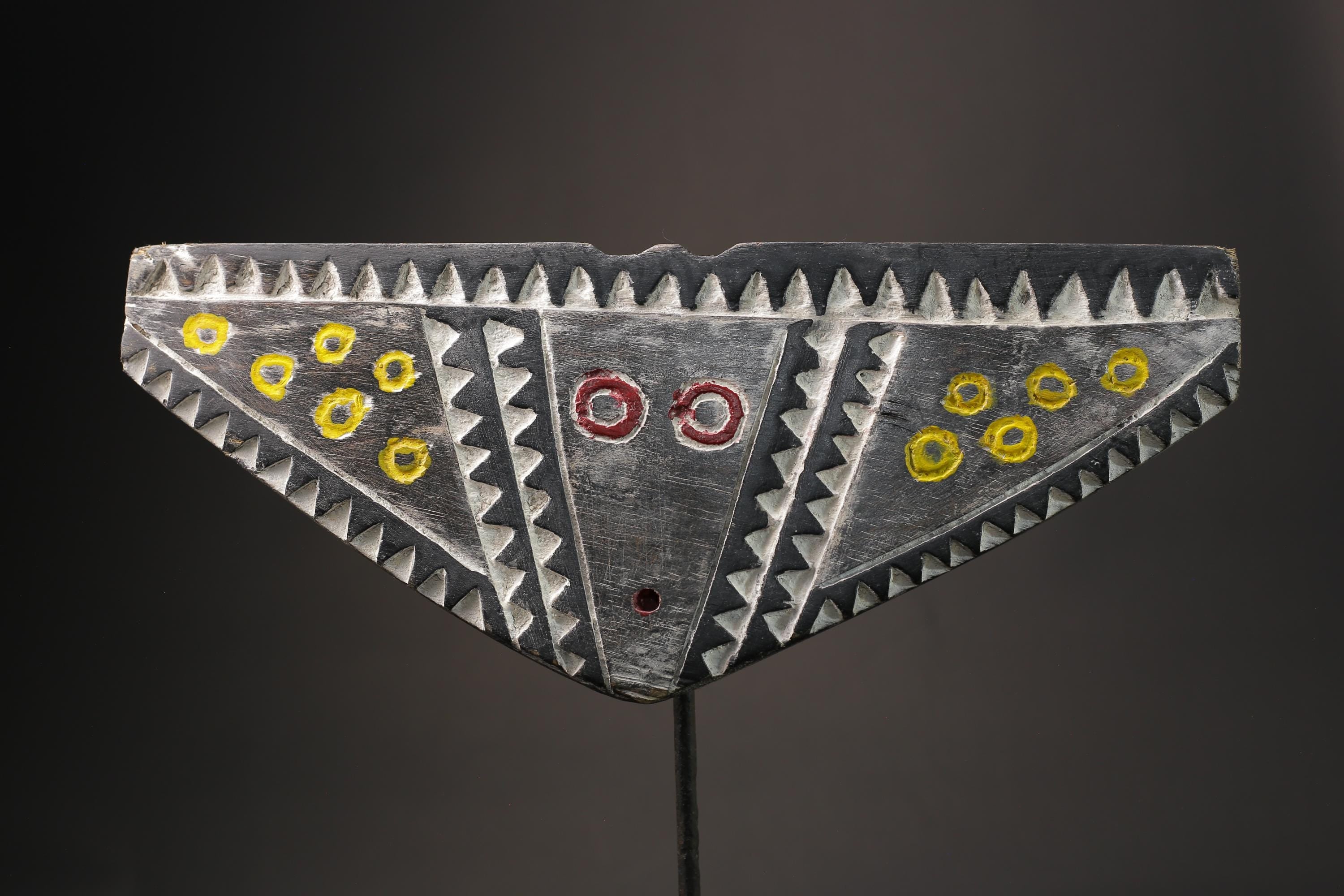African wood mask antiques Wall Hanging Hand Carved Wooden Bedu mask Plank Masks for wall-9901