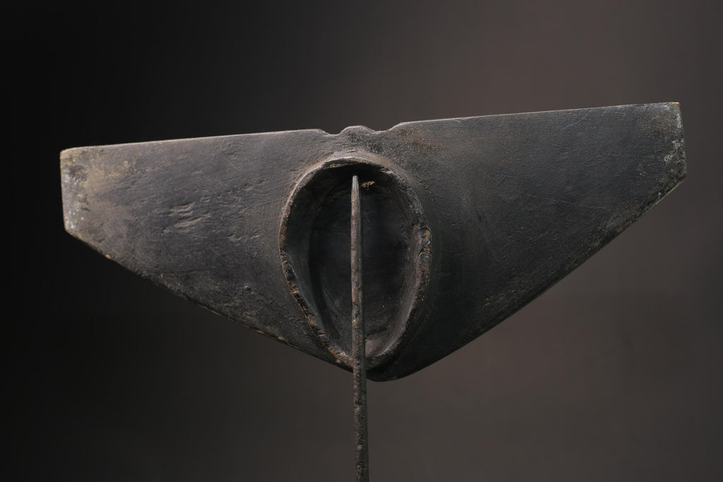 African wood mask antiques Wall Hanging Hand Carved Wooden Bedu mask Plank Masks for wall-9901