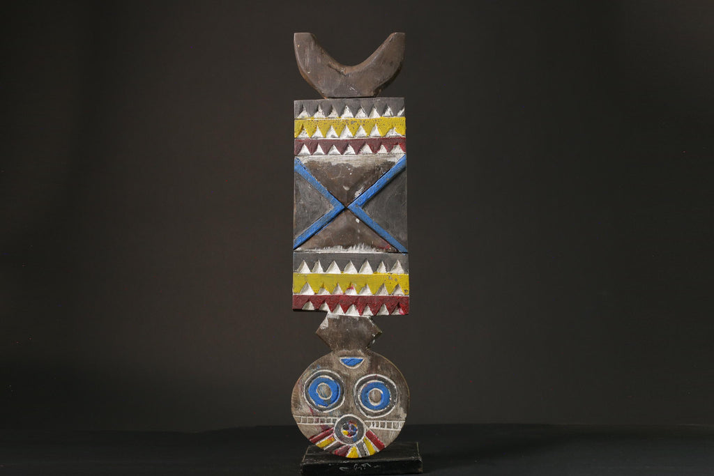 African mask wood African real figure vintage African masks for wall Bobo Plank Hand Carved -G1076