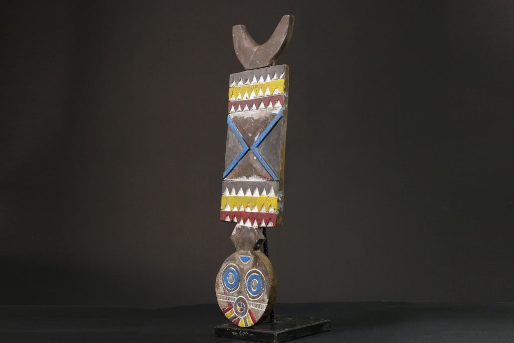 African mask wood African real figure vintage African masks for wall Bobo Plank Hand Carved -G1076