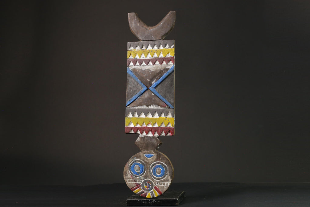 African mask wood African real figure vintage African masks for wall Bobo Plank Hand Carved -G1076
