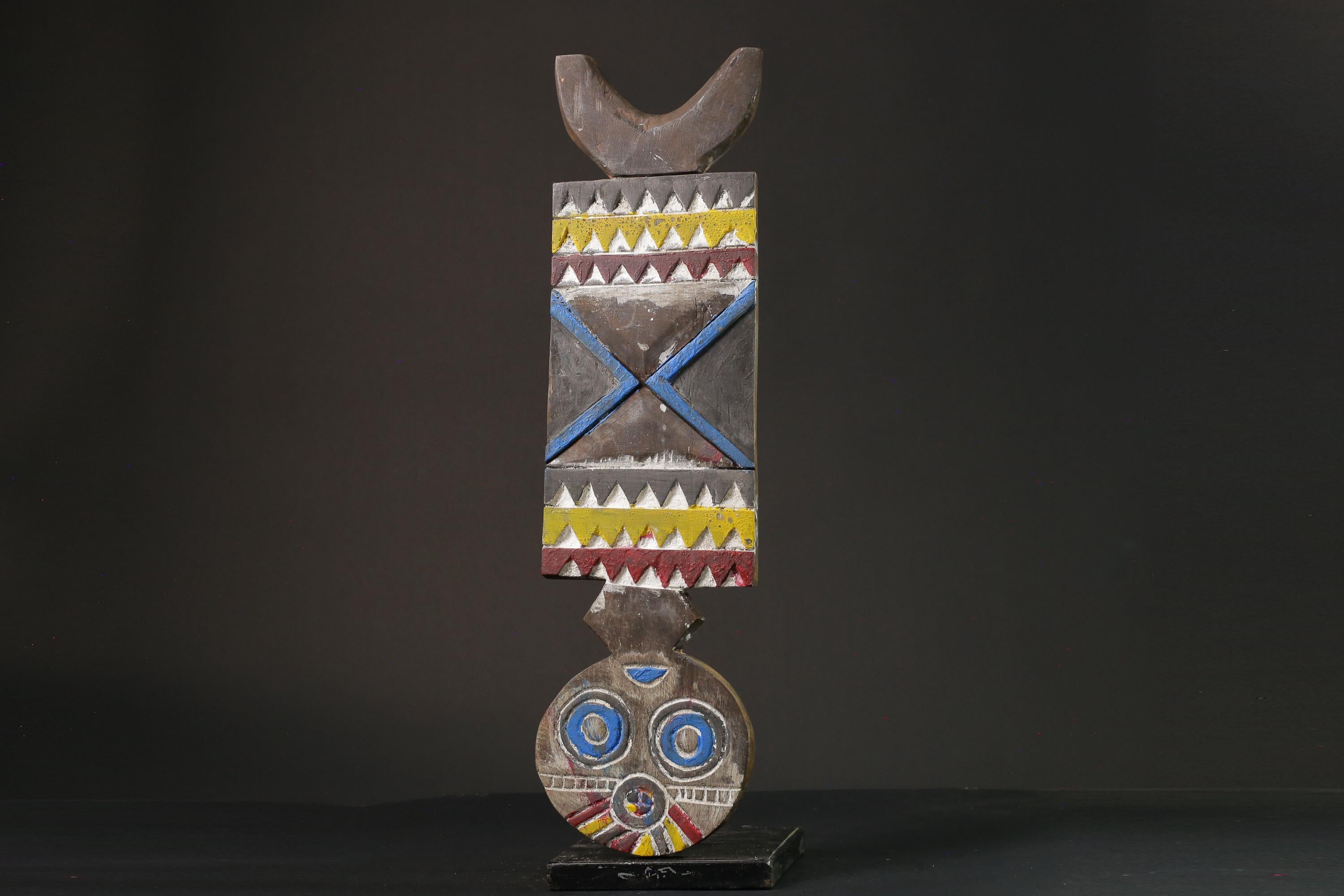 African mask wood African real figure vintage African masks for wall Bobo Plank Hand Carved -G1076