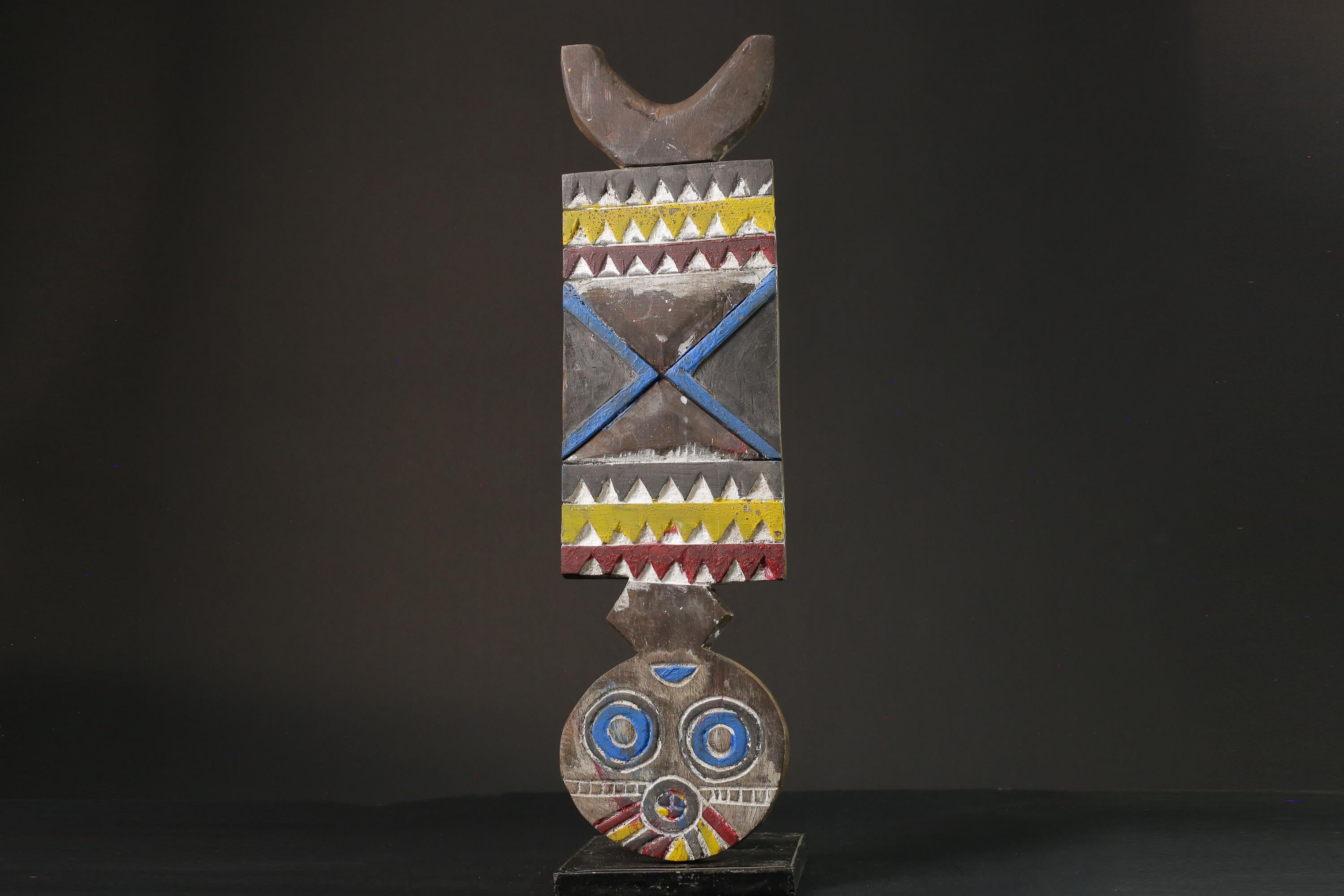 African mask wood African real figure vintage African masks for wall Bobo Plank Hand Carved -G1076