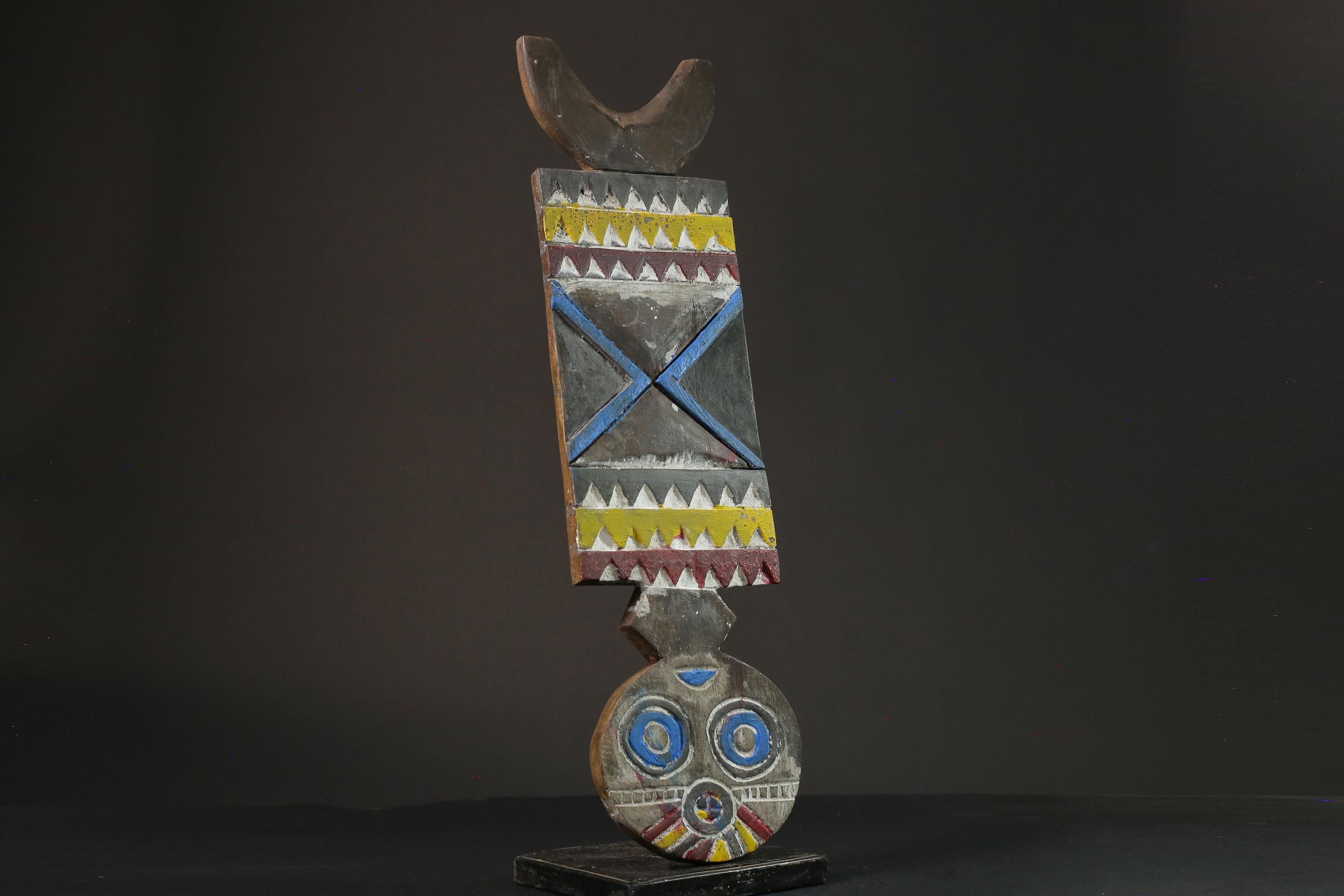 African mask wood African real figure vintage African masks for wall Bobo Plank Hand Carved -G1076