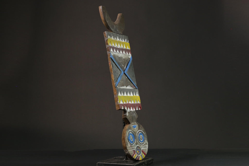 African mask wood African real figure vintage African masks for wall Bobo Plank Hand Carved -G1076