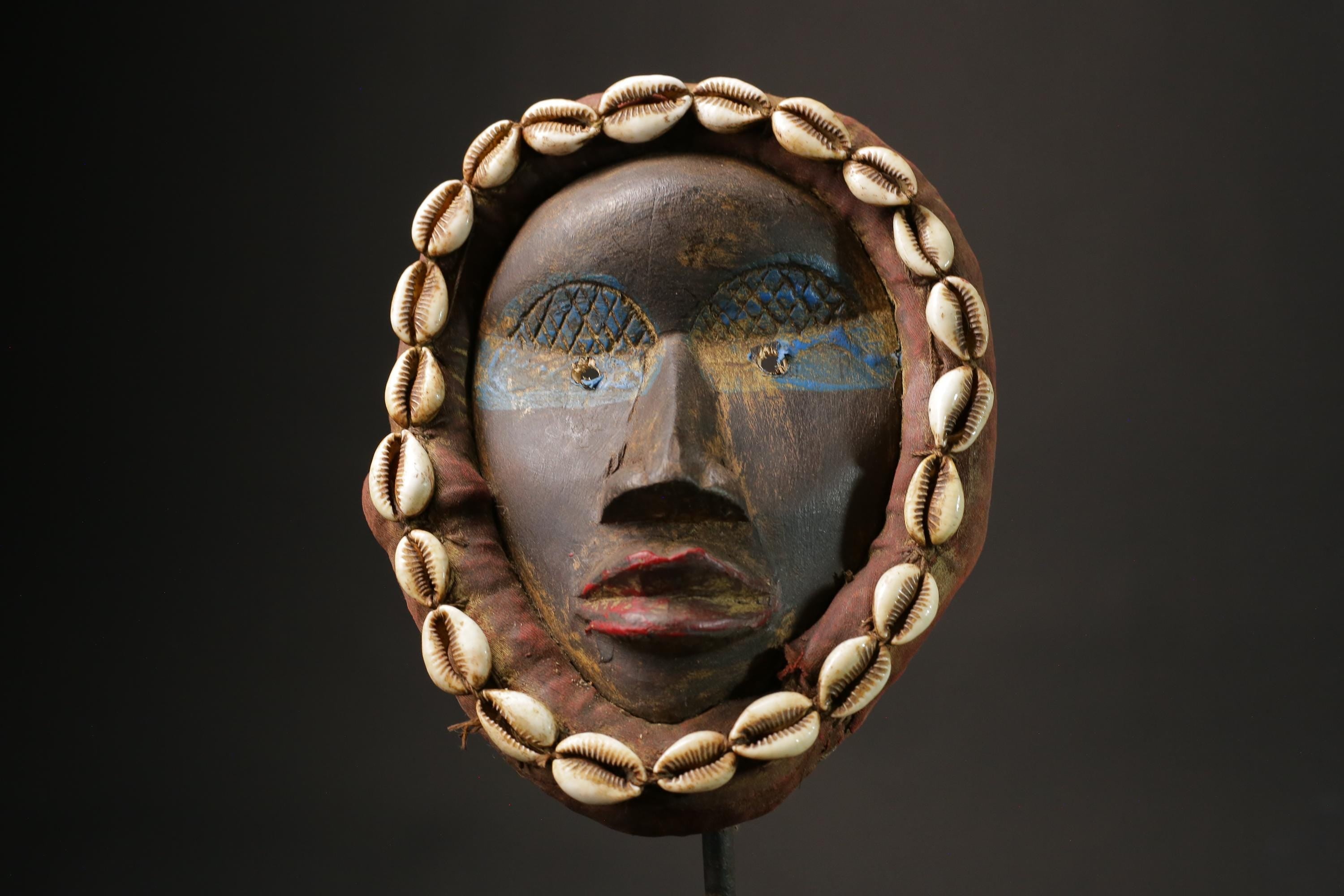 African mask wood African real figure vintage African masks for wall Dan Mask African Tribal Art-G1128