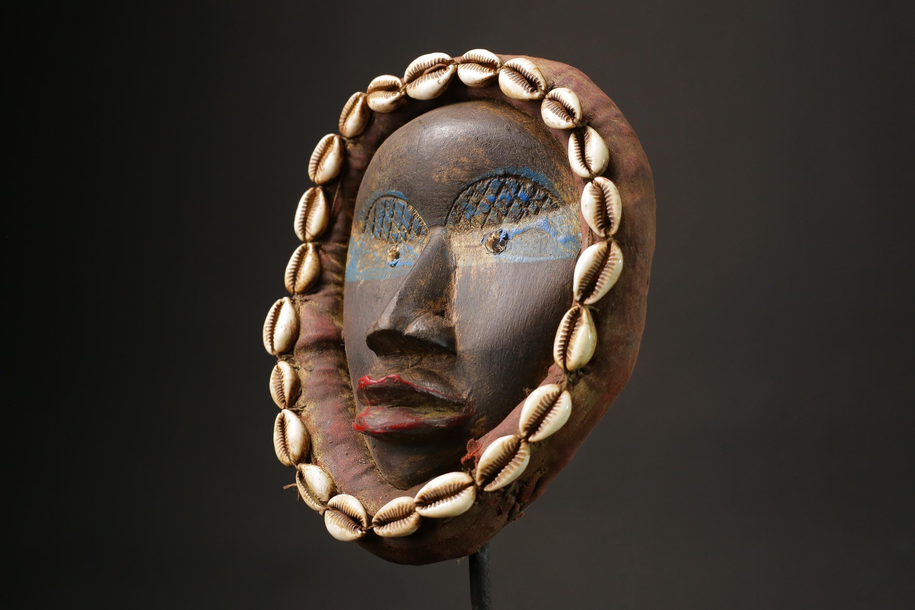 African mask wood African real figure vintage African masks for wall Dan Mask African Tribal Art-G1128