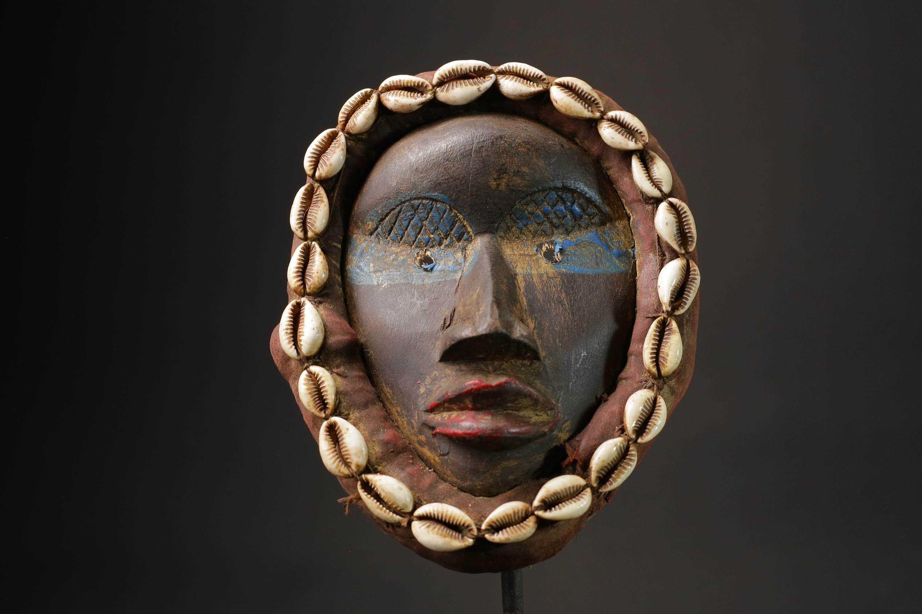 African mask wood African real figure vintage African masks for wall Dan Mask African Tribal Art-G1128