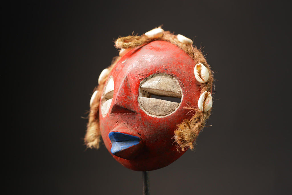 African Tribal Wood masks African mask made from wood Ghana Masks for wall-9919