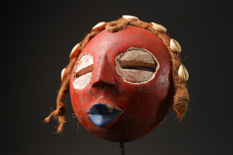 African Tribal Wood masks Sankofa Tribal Face Mask Wood Carved Wall Hanging-9929