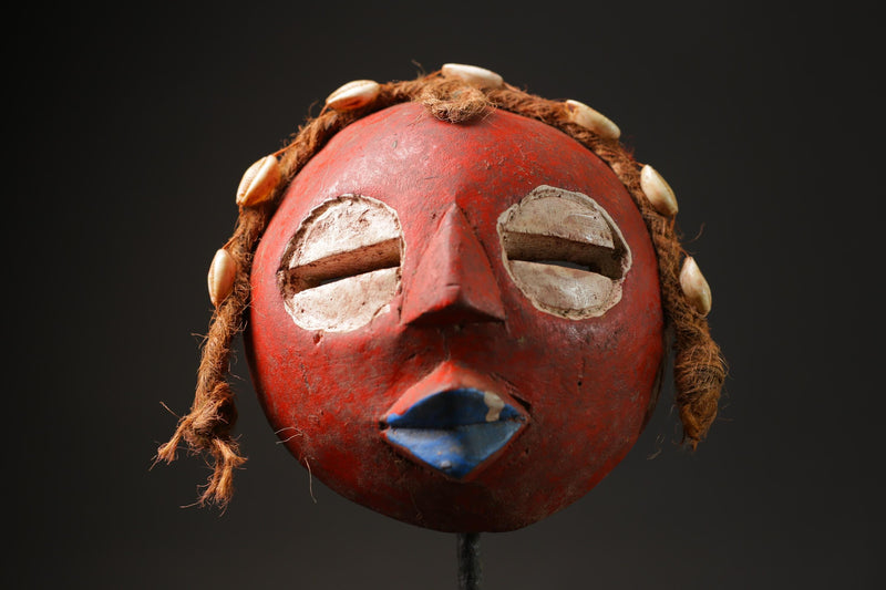 African Tribal Wood masks Sankofa Tribal Face Mask Wood Carved Wall Hanging-9929