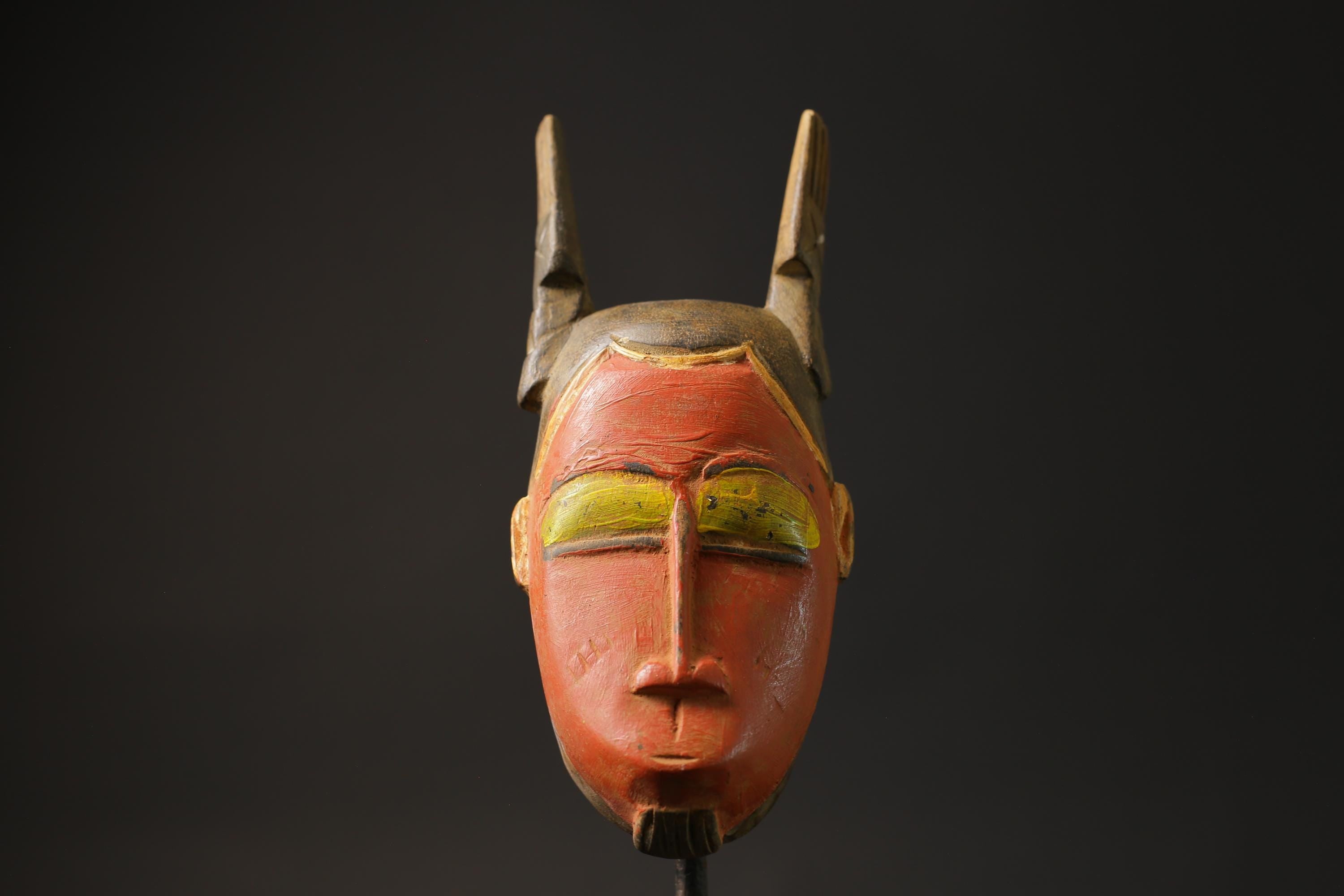 African mask antiques tribal art Wall Art Original West African Guro Gu Masks for wall-8634