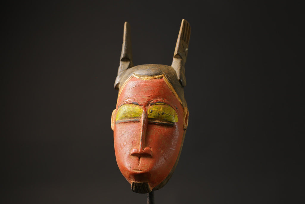 African mask antiques tribal art Wall Art Original West African Guro Gu Masks for wall-8634