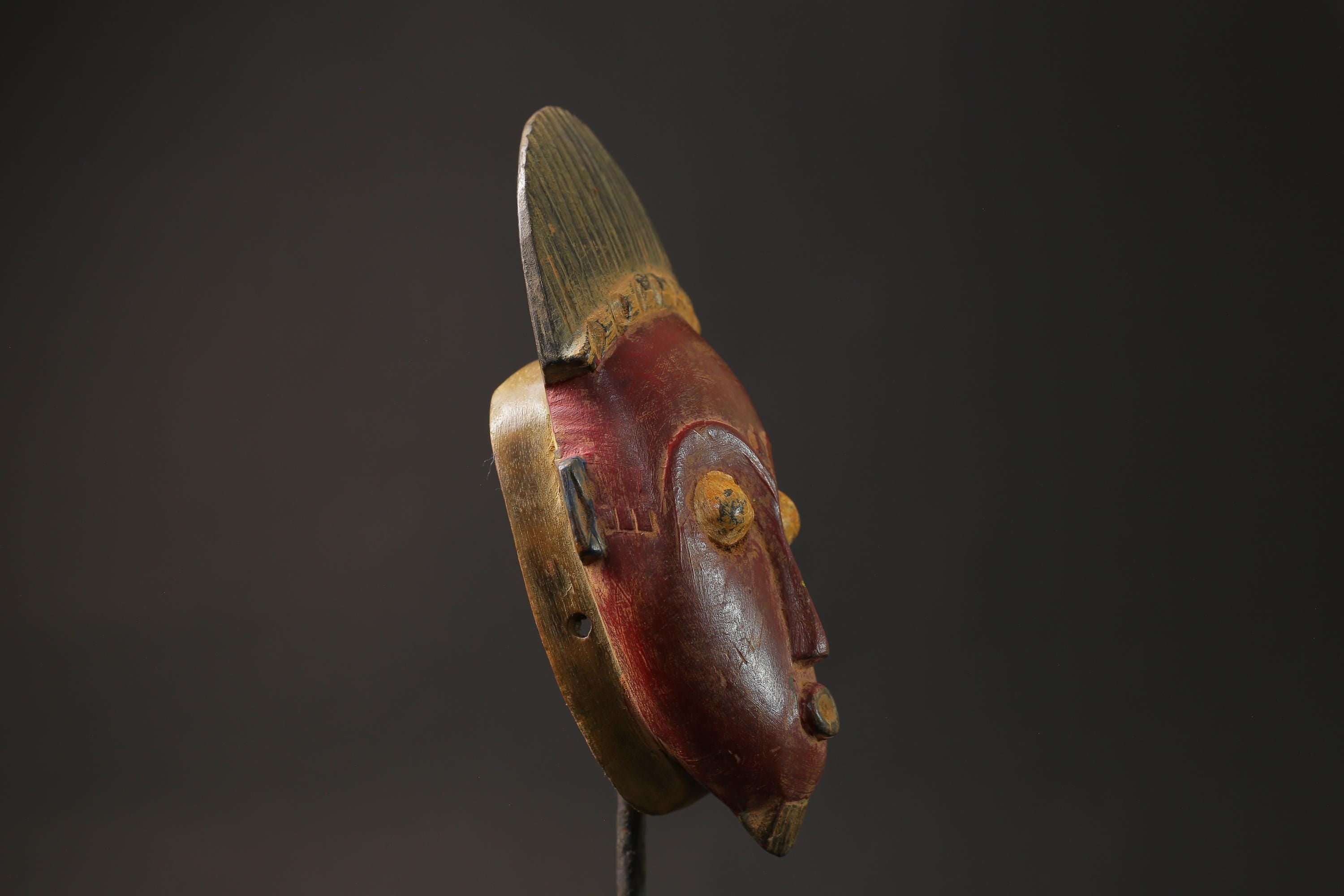 African mask antiques tribal Guro Mask vintage African Art Baule Antique Masks for wall-8637